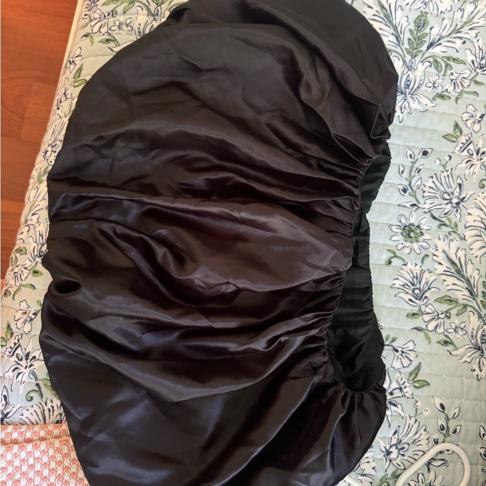 Black Satin Skirt